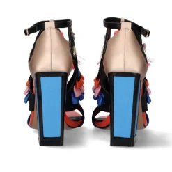 SANDALIA DOMINIC 402 - NUDE/BLUE