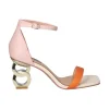 SANDALIA LILIAN 055 - NUDE/ORANGE