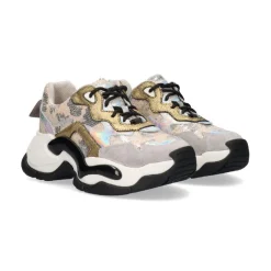 SAPATILHA 901-8 - GREY/GOLD